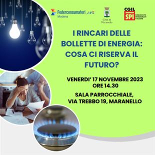 Rincaro energia, venerdì un incontro per parlare del futuro