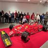 Realizzata con materiali di recupero "Ferrari F1 312T'" viene esposta in Biblioteca a Maranello